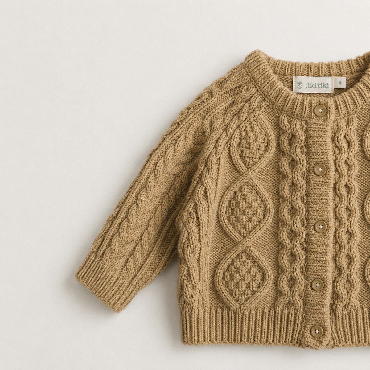 Mateo Camel Knit Cardigan