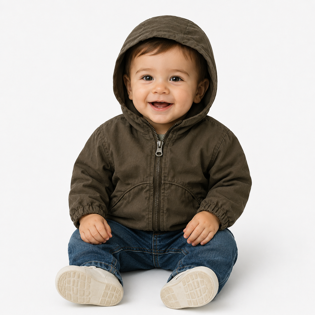 Luca Olive Hooded Jacket