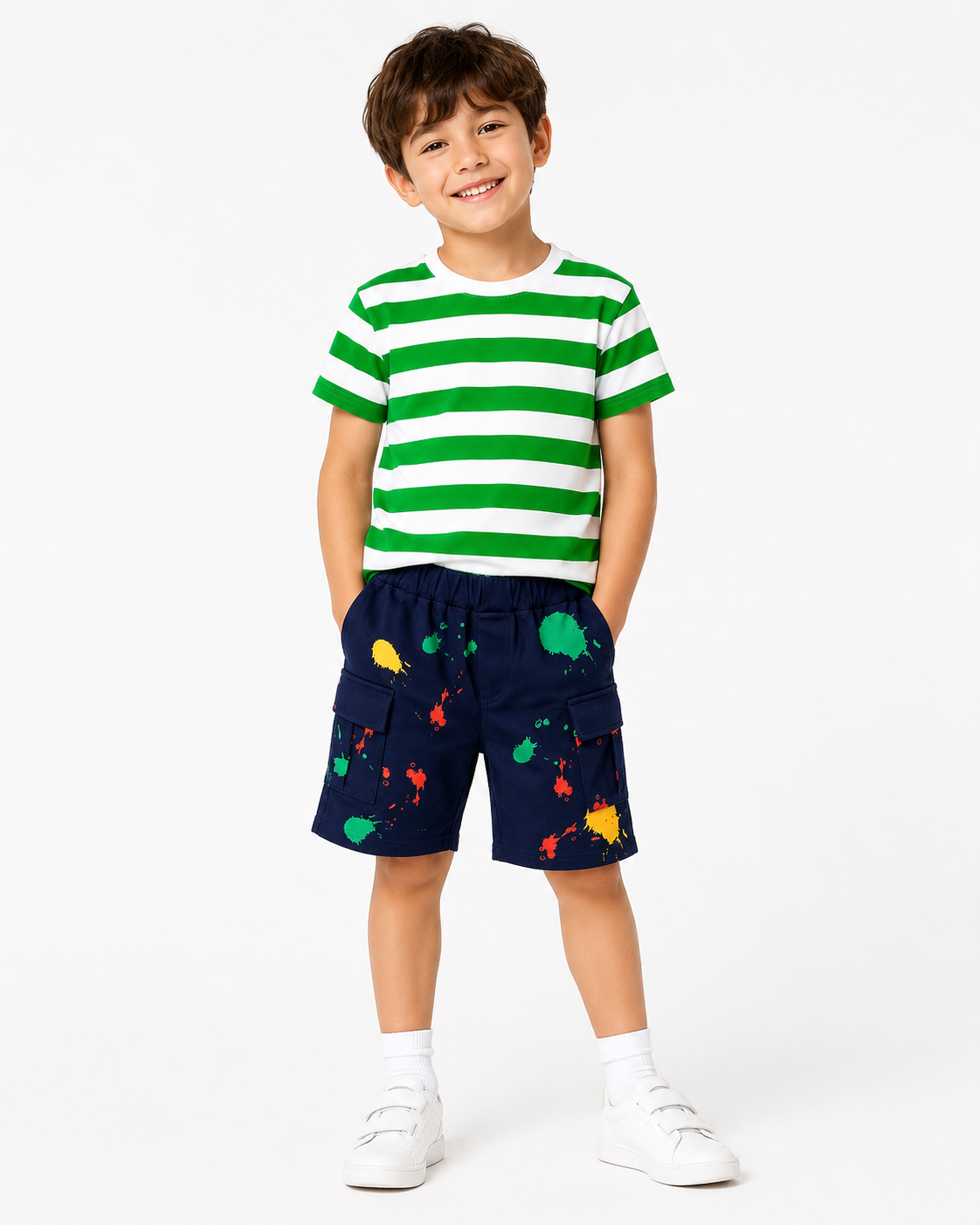 Sun Green Stripes T-Shirt