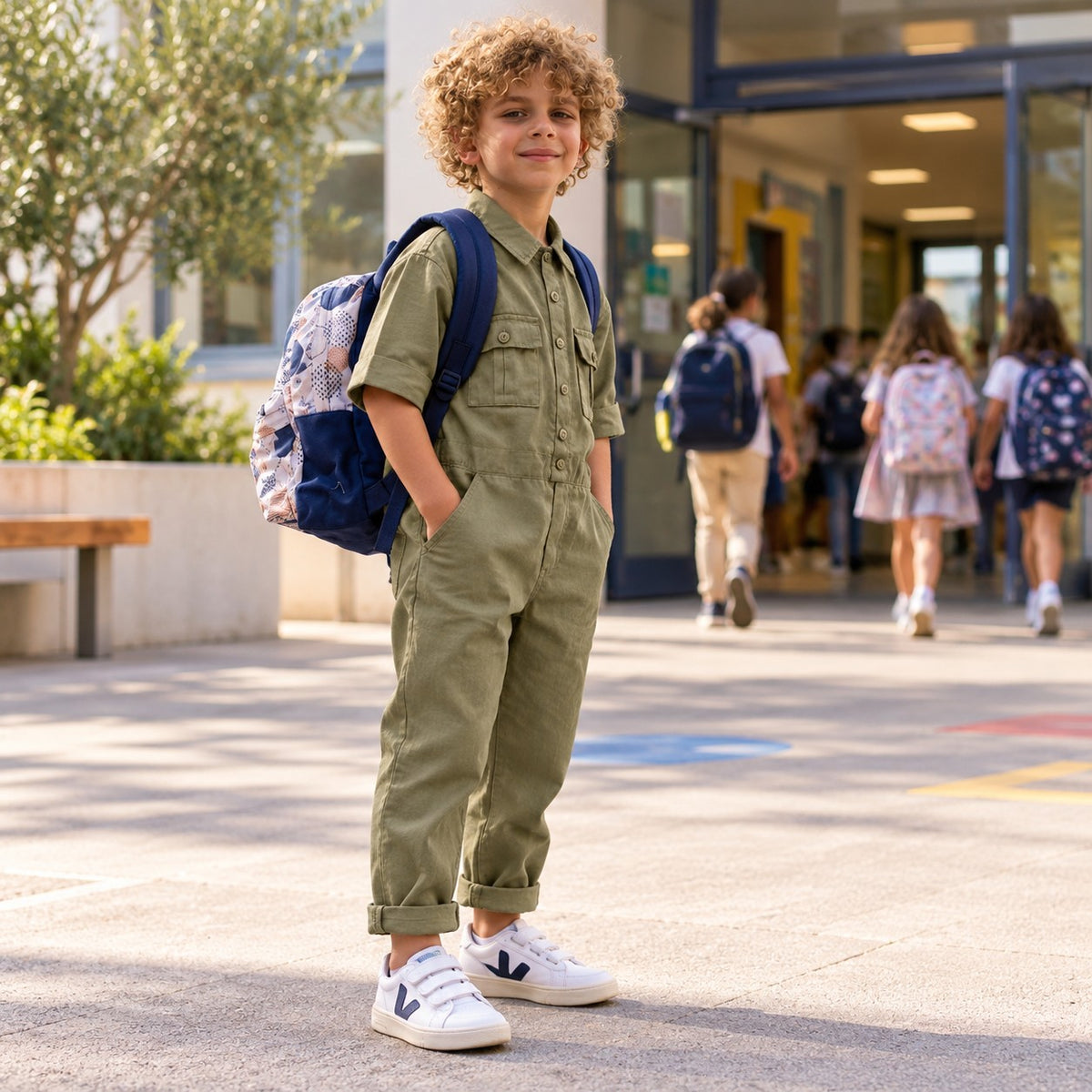 Milo Olive Jumpsuit