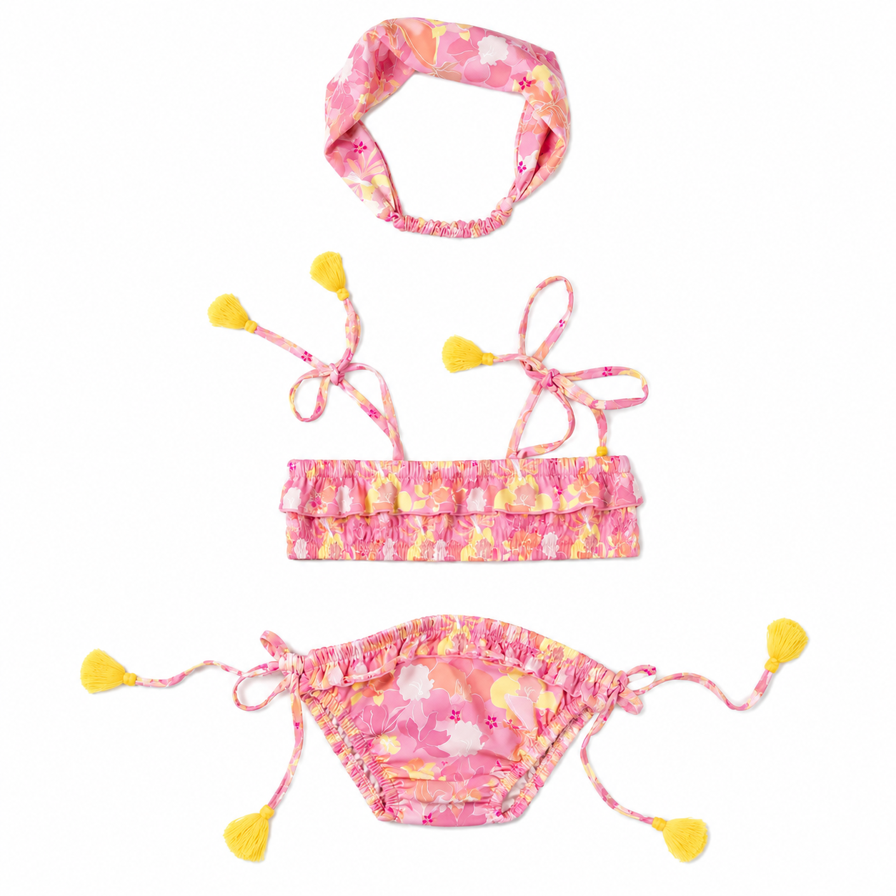 Lilian Pink Flowers Swimwear