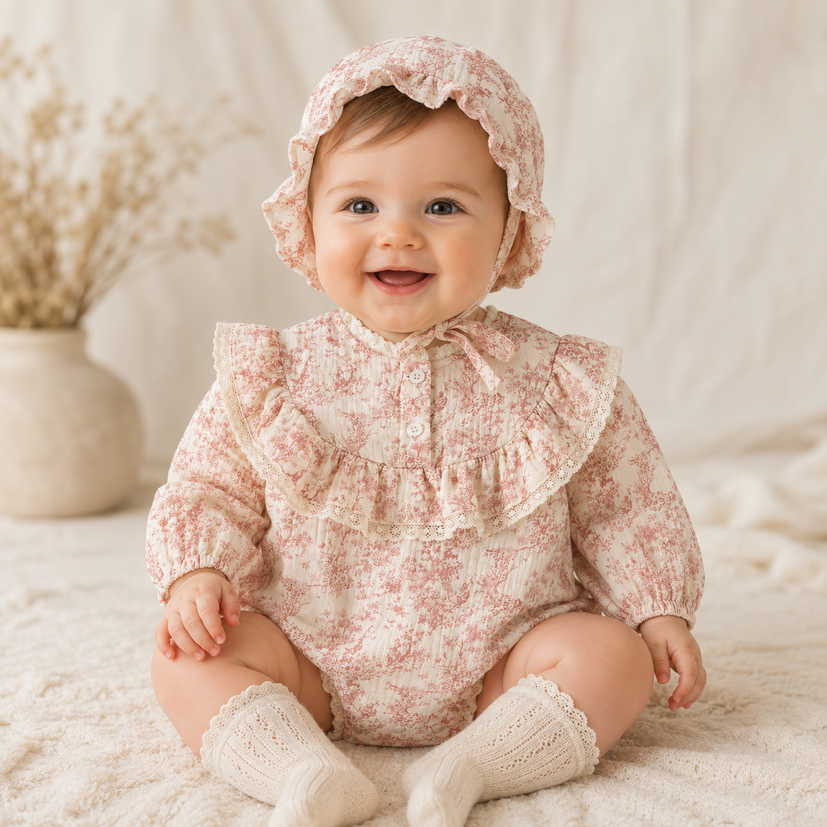 Amelia Dusty Pink Romper