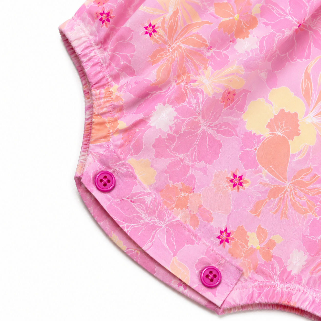 Lara Pink Flowers Romper