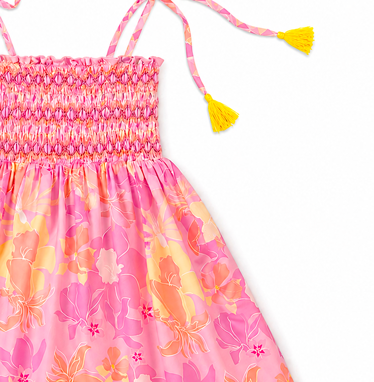 Regina Pink Flowers Dress