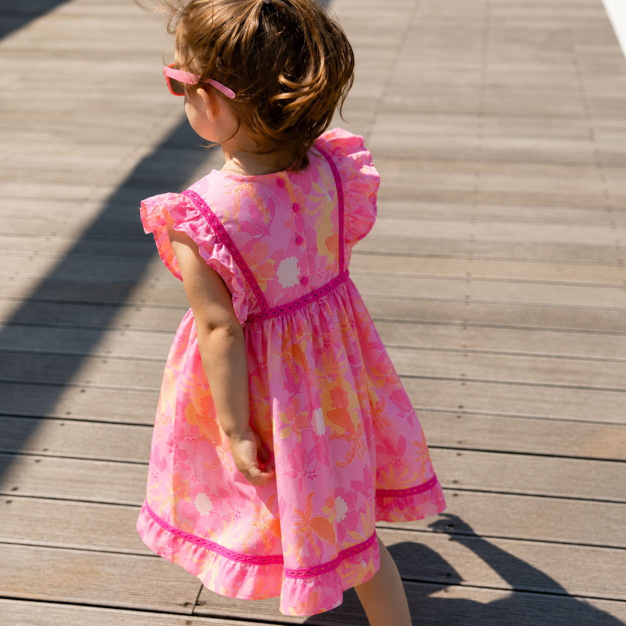 Ellie Pink Flowers Dress