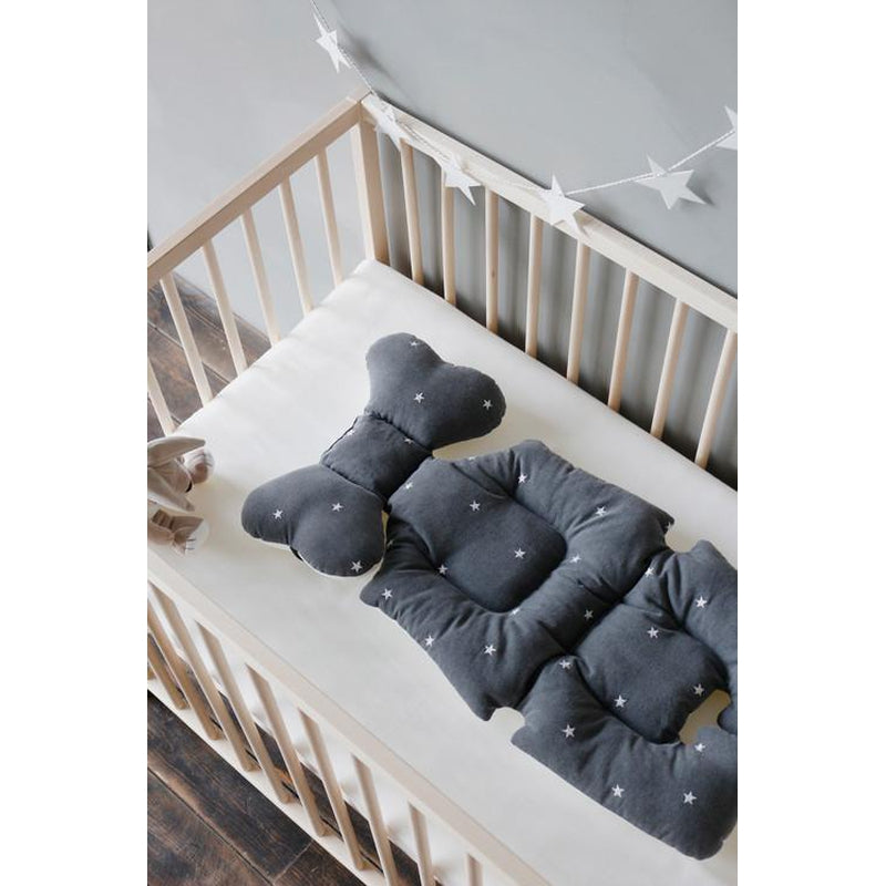 Embroid star - Grey