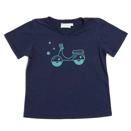 Sol blue scooter