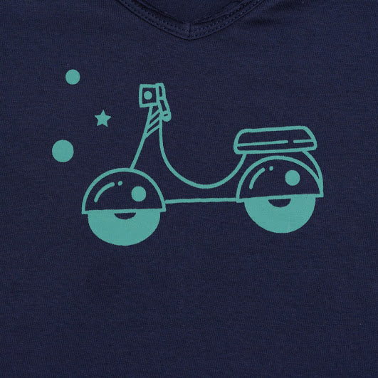 Sol blue scooter
